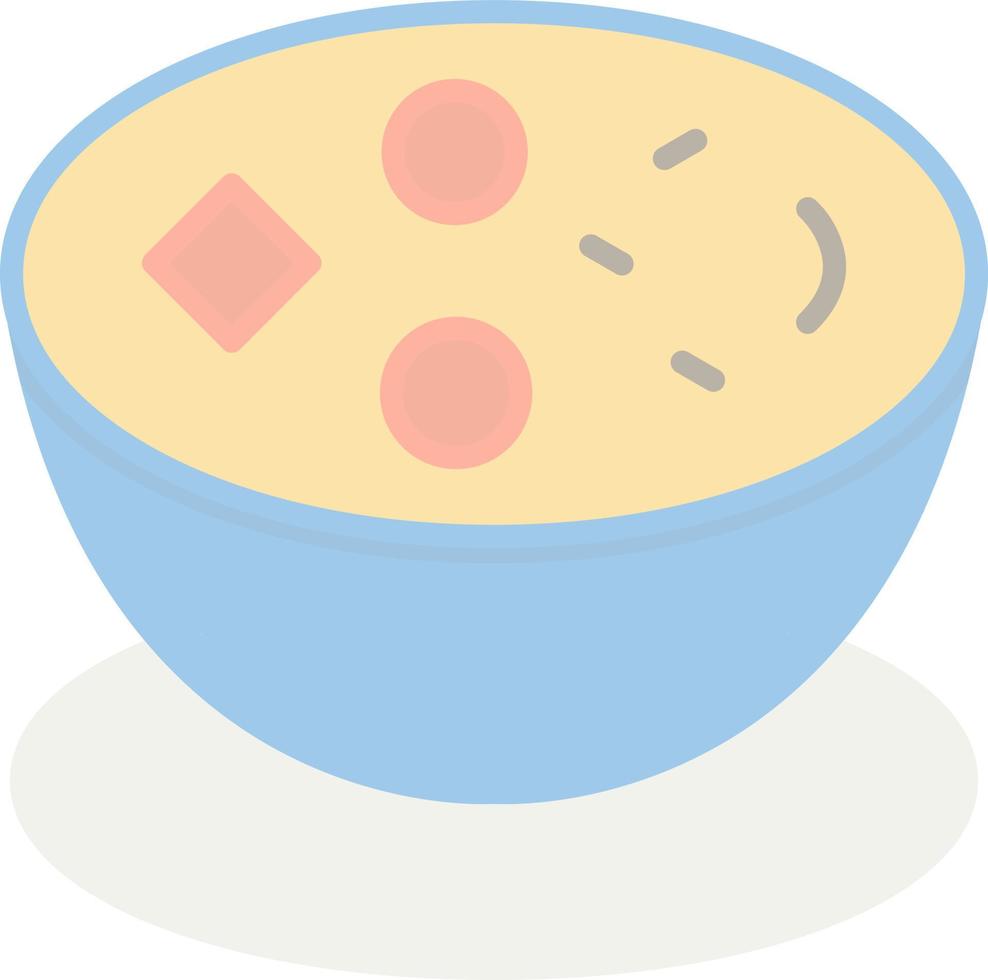 diseño de icono de vector de sopa de almejas