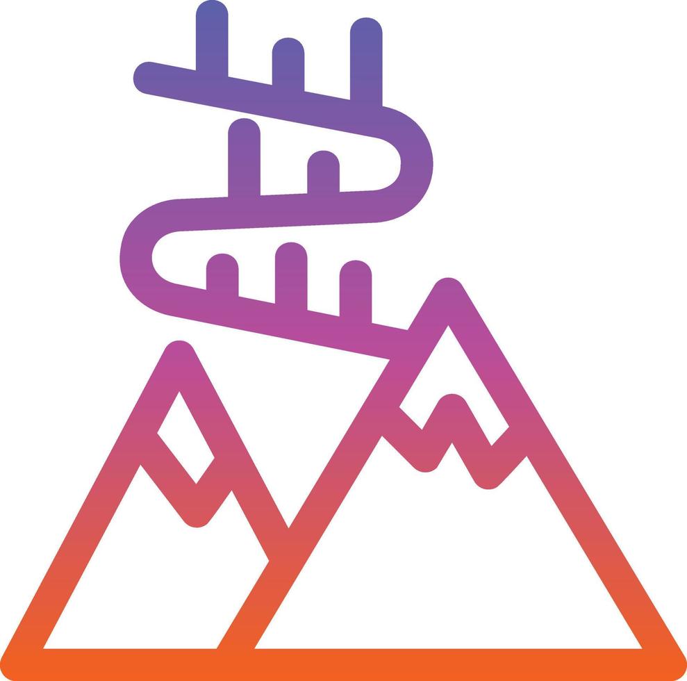 Aurora Borealis Glyph Icon vector