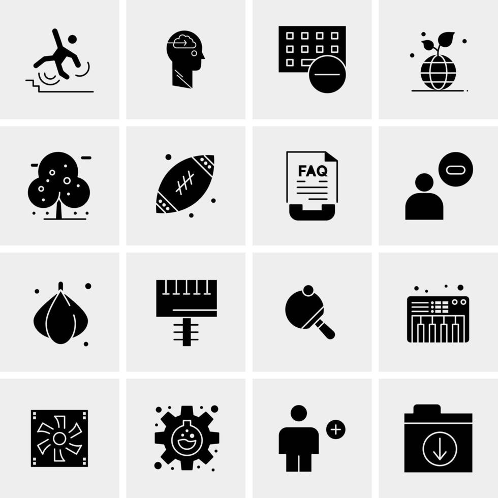 16 Universal Business Icons Vector Creative Icon Illustration to use in web and Mobile Related project