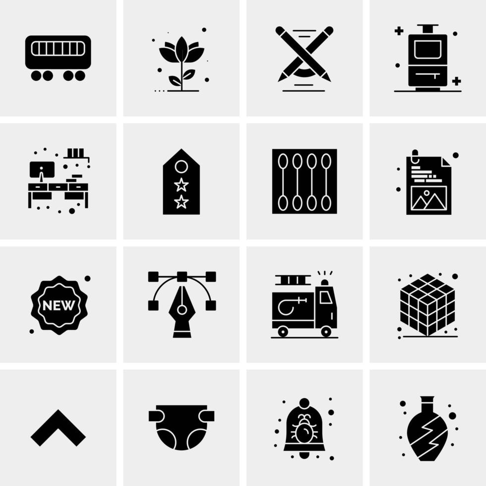 16 Universal Business Icons Vector Creative Icon Illustration to use in web and Mobile Related project