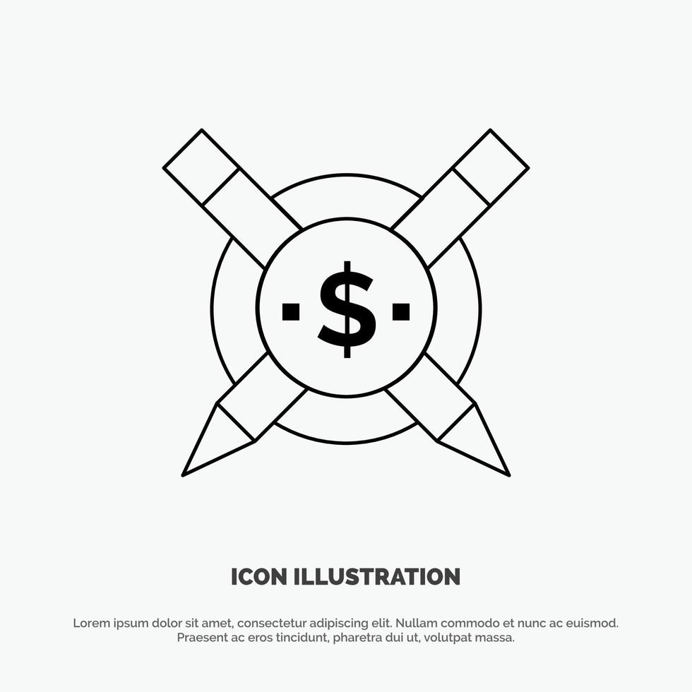 Paid Articles Paid Articles Digital Line Icon Vector