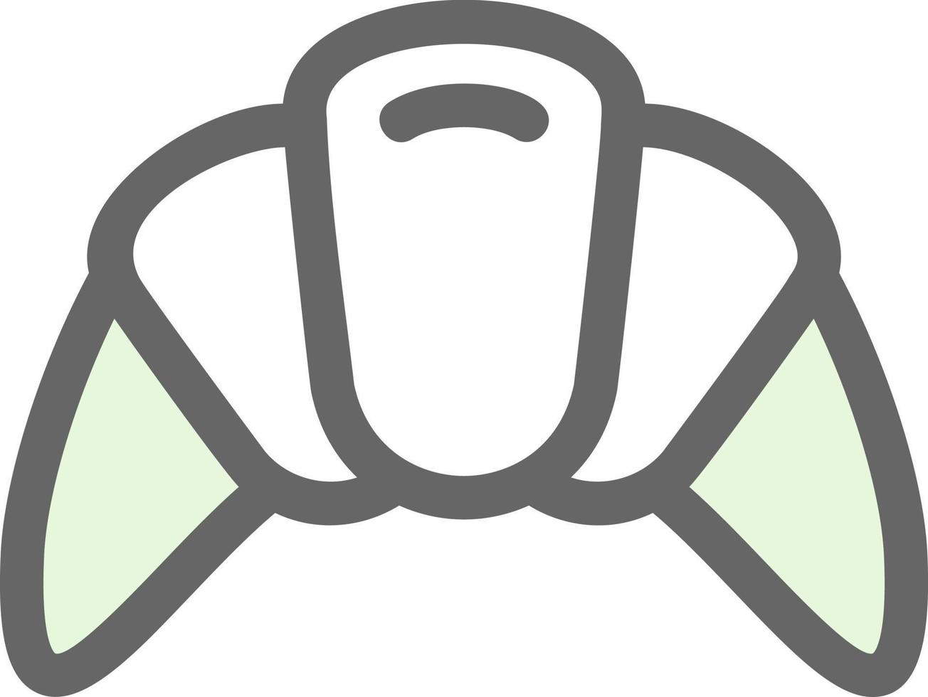 Croissant Vector Icon Design