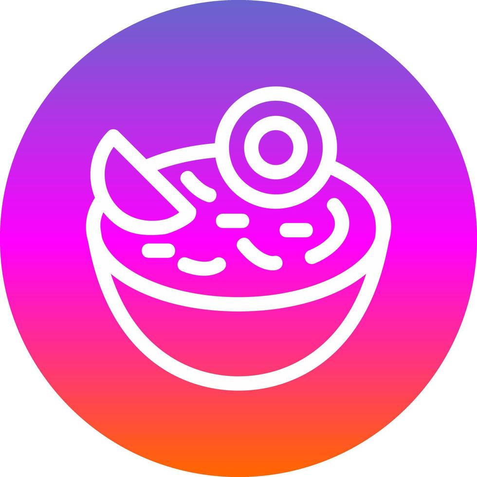 Poke Food Vector Icon Design