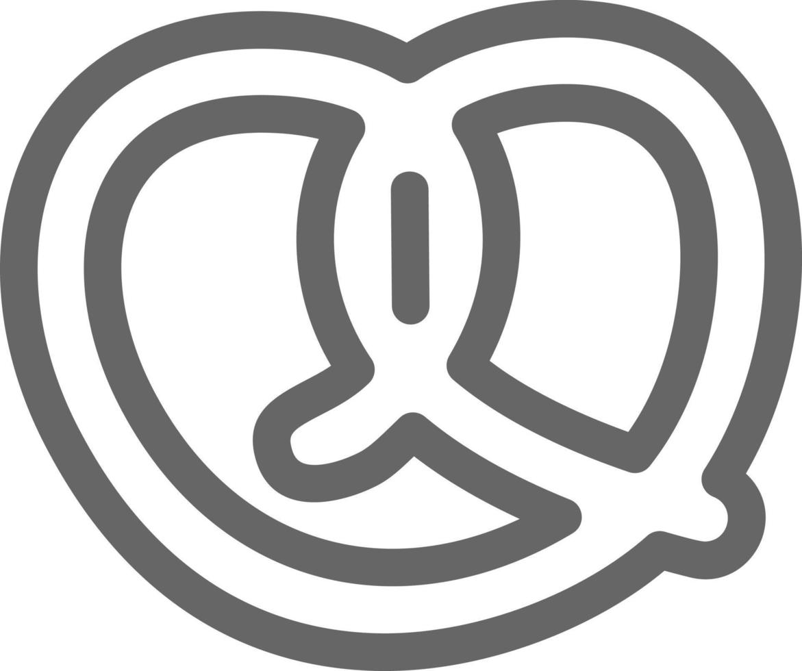 Pretzel Vector Icon Design