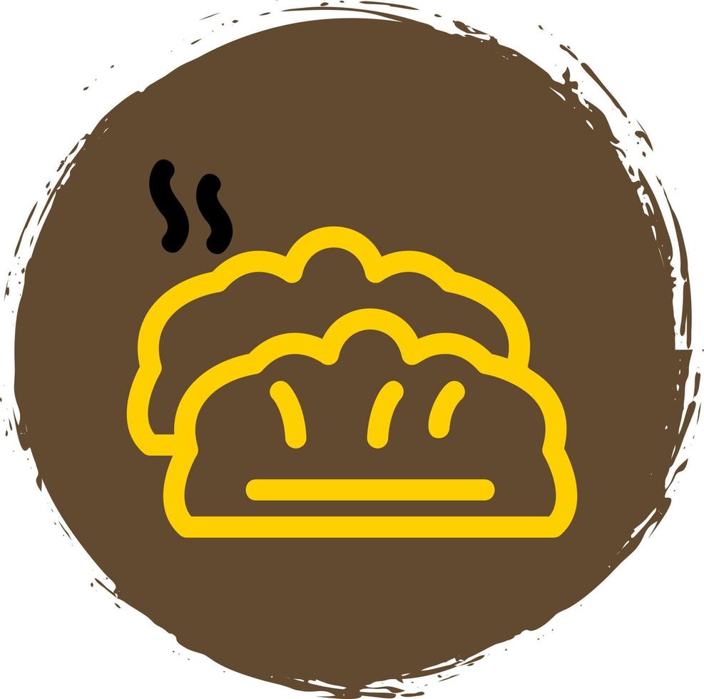Dumplings Vector Icon Design