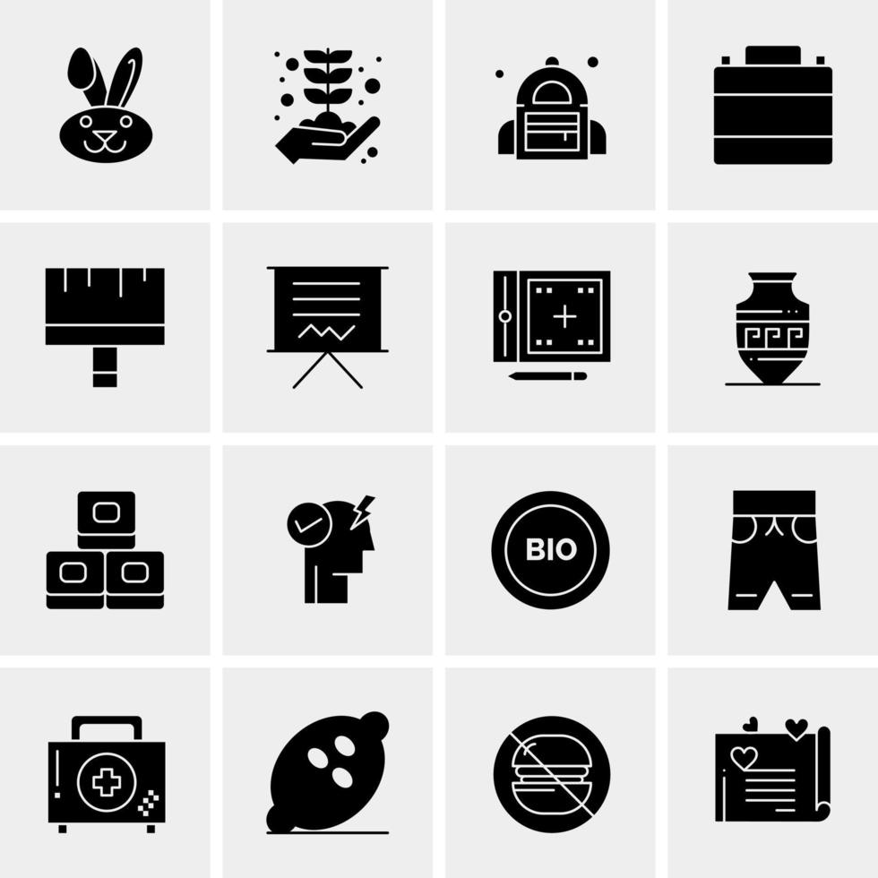 16 Universal Business Icons Vector Creative Icon Illustration to use in web and Mobile Related project