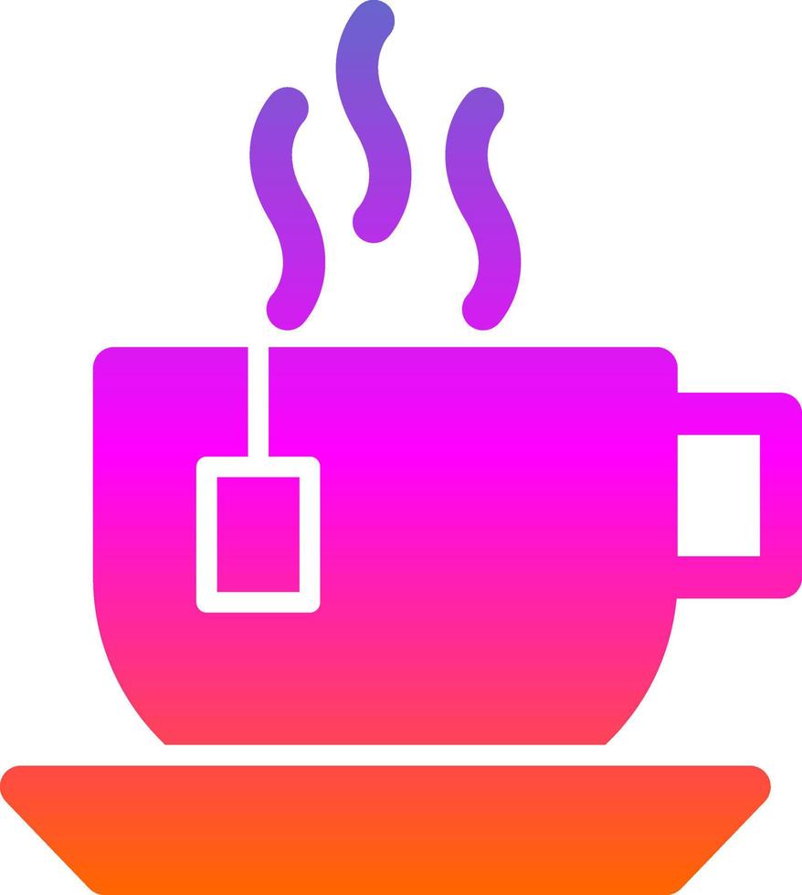 Afternoon Tea Vector Icon Design