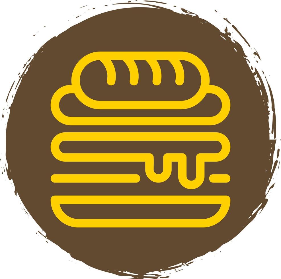 diseño de icono de vector de sándwich cubano