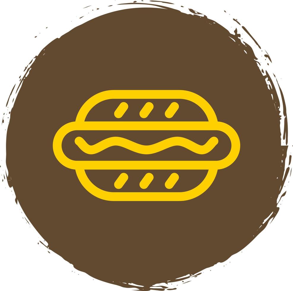 Hot Dog Vector Icon Design