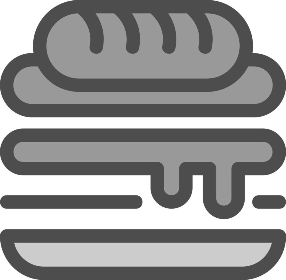 diseño de icono de vector de sándwich cubano