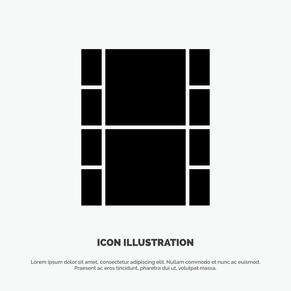 Video Movie Film solid Glyph Icon vector