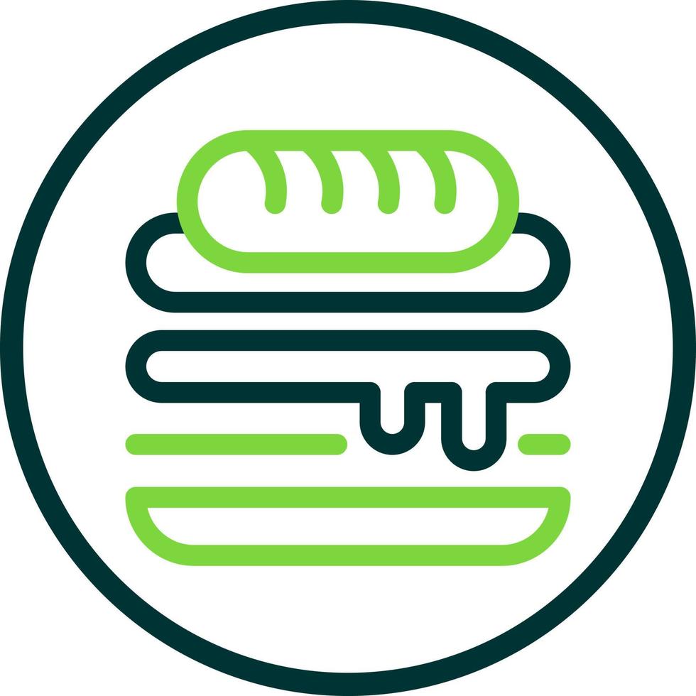 diseño de icono de vector de sándwich cubano