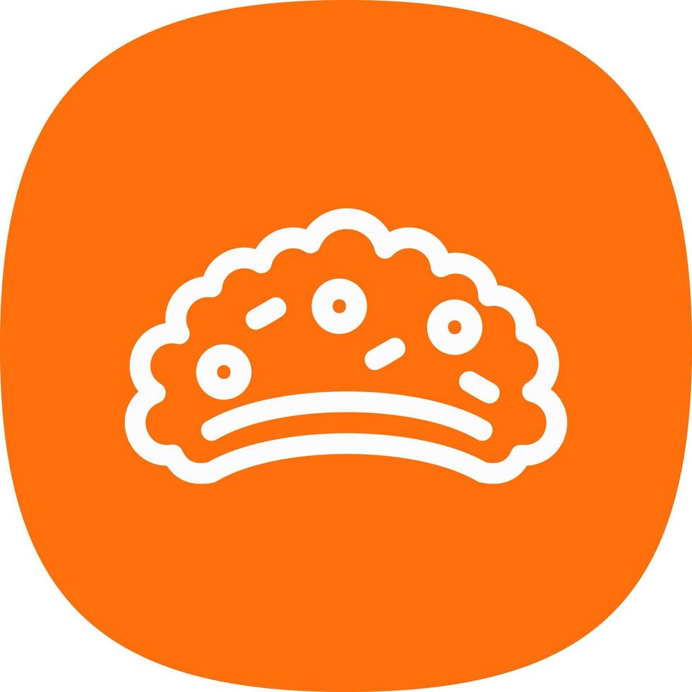 diseño de icono de vector de empanada