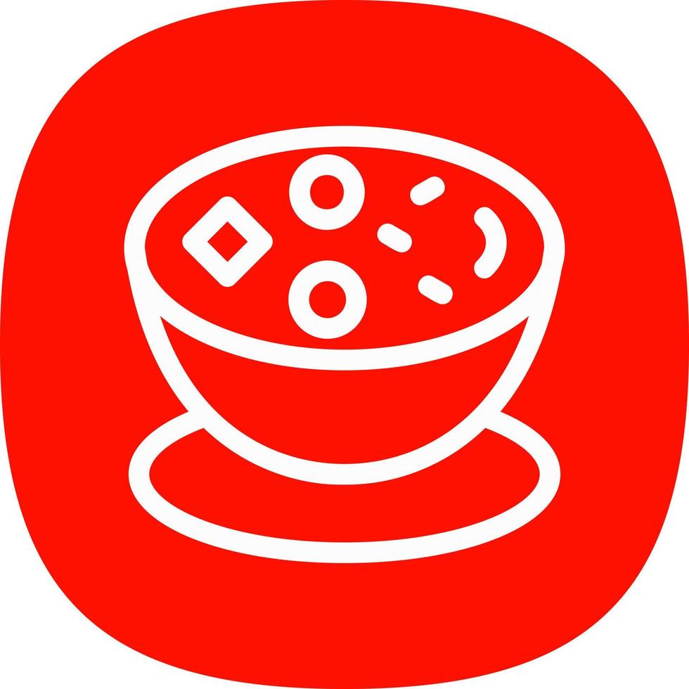 diseño de icono de vector de sopa de almejas