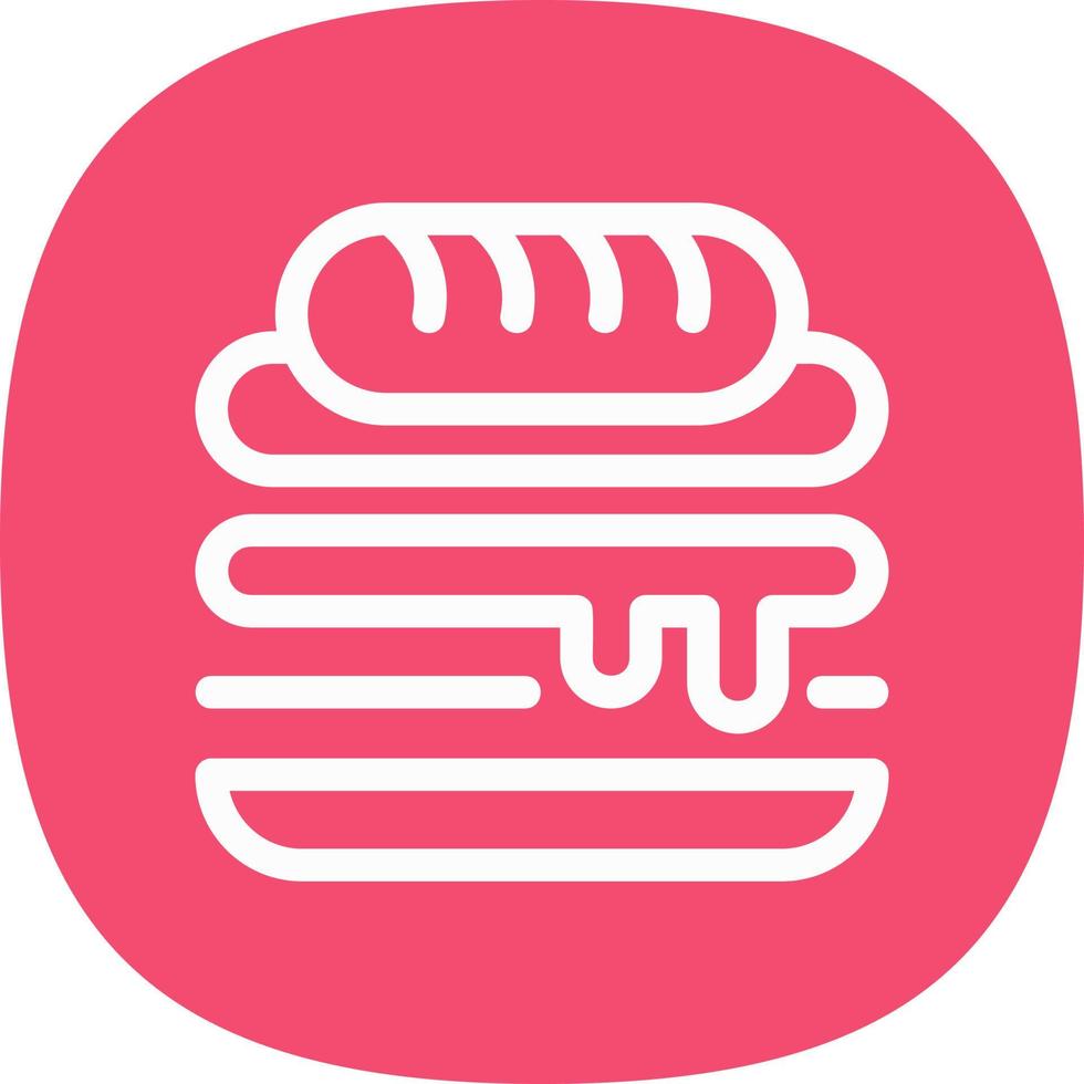 Cuban Sandwich Vector Icon Design
