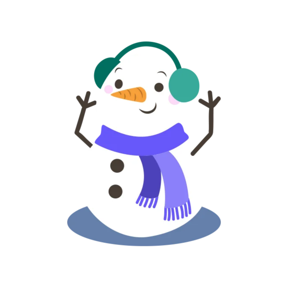 Merry christmas snowman png