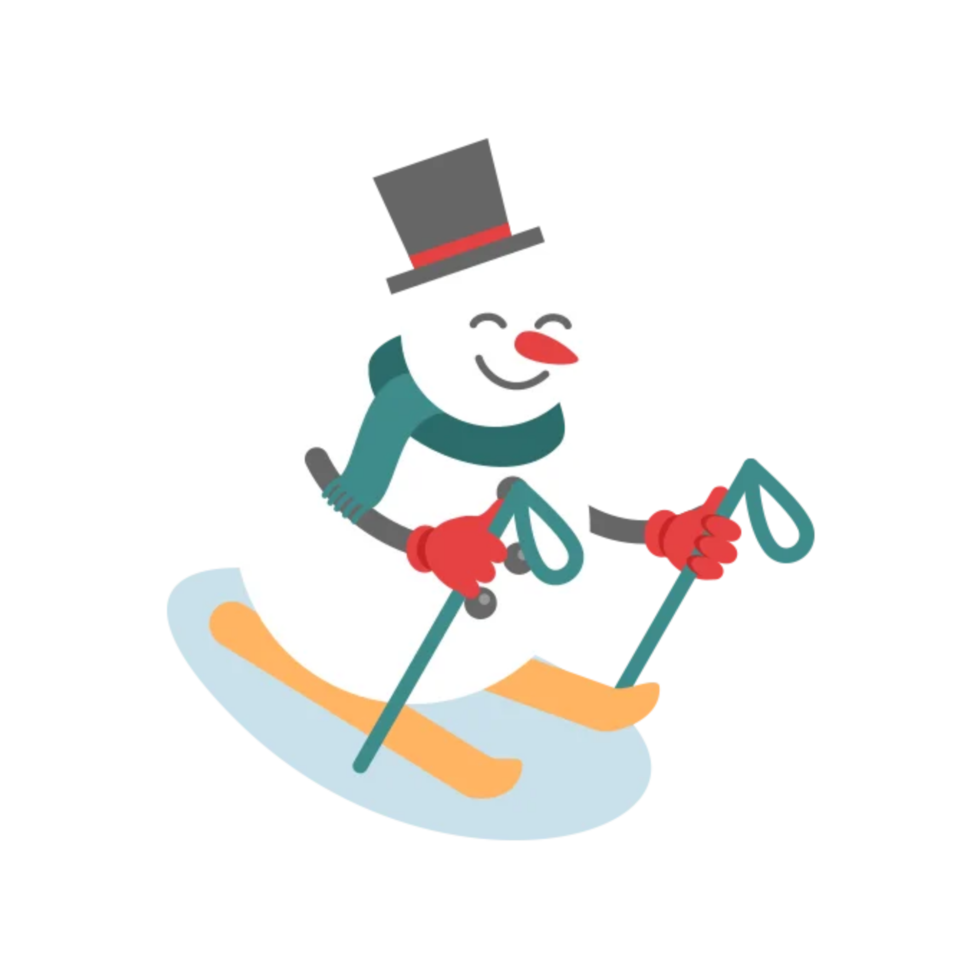 Frohe Weihnachten Schneemann png