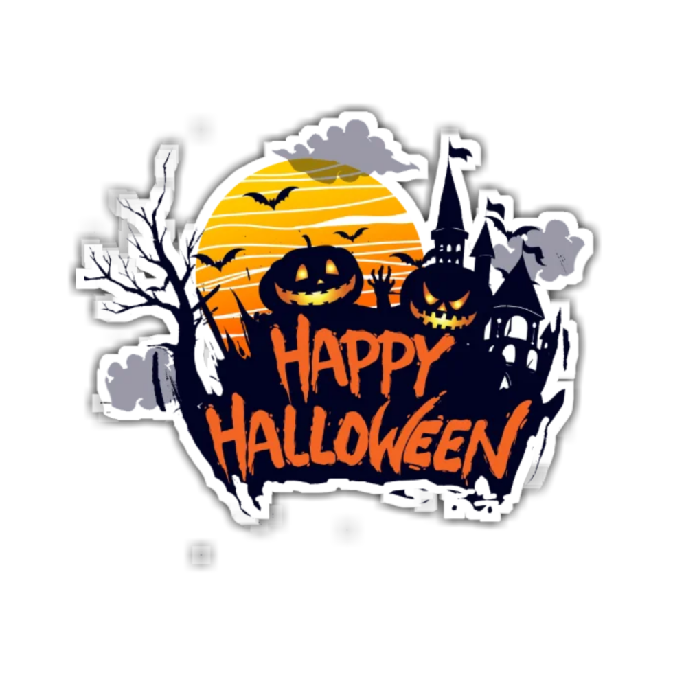 Happy halloween design png