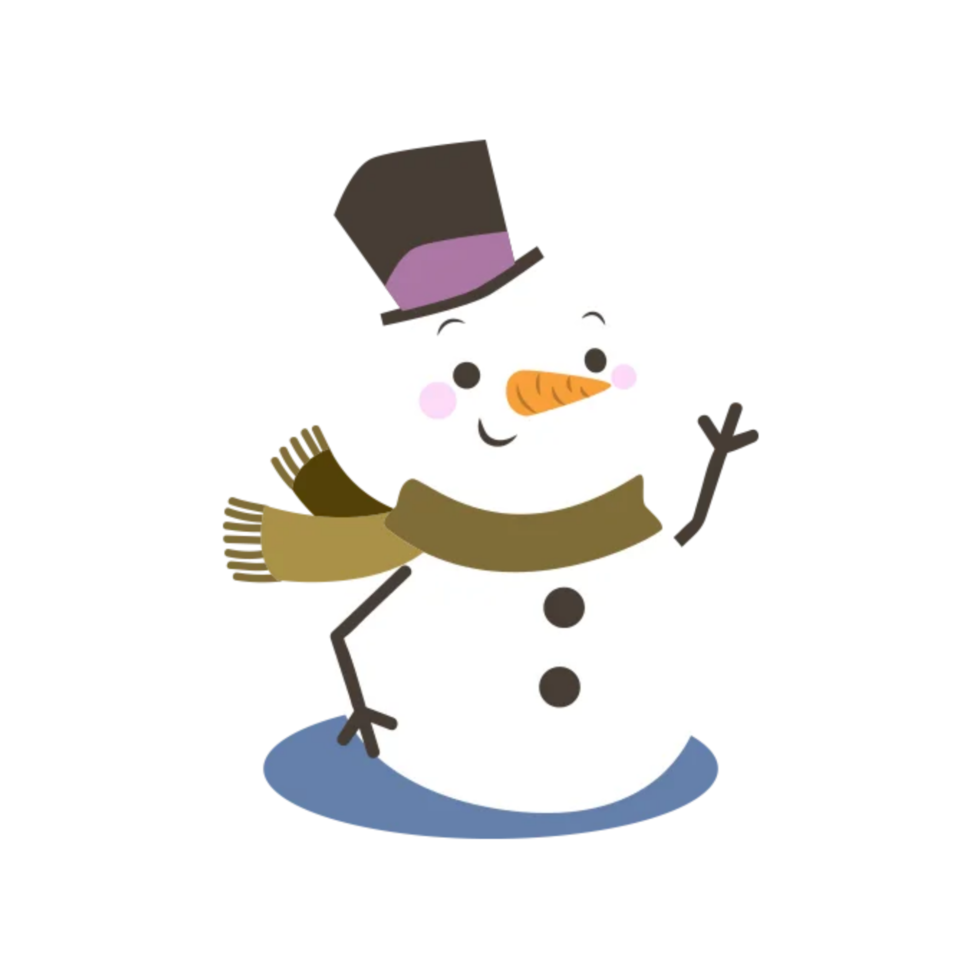 Merry christmas snowman png