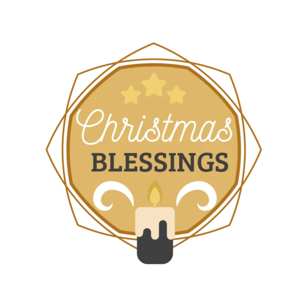 Merry christmas typography png