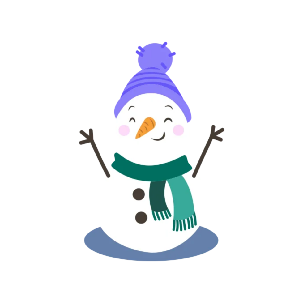Merry christmas snowman png