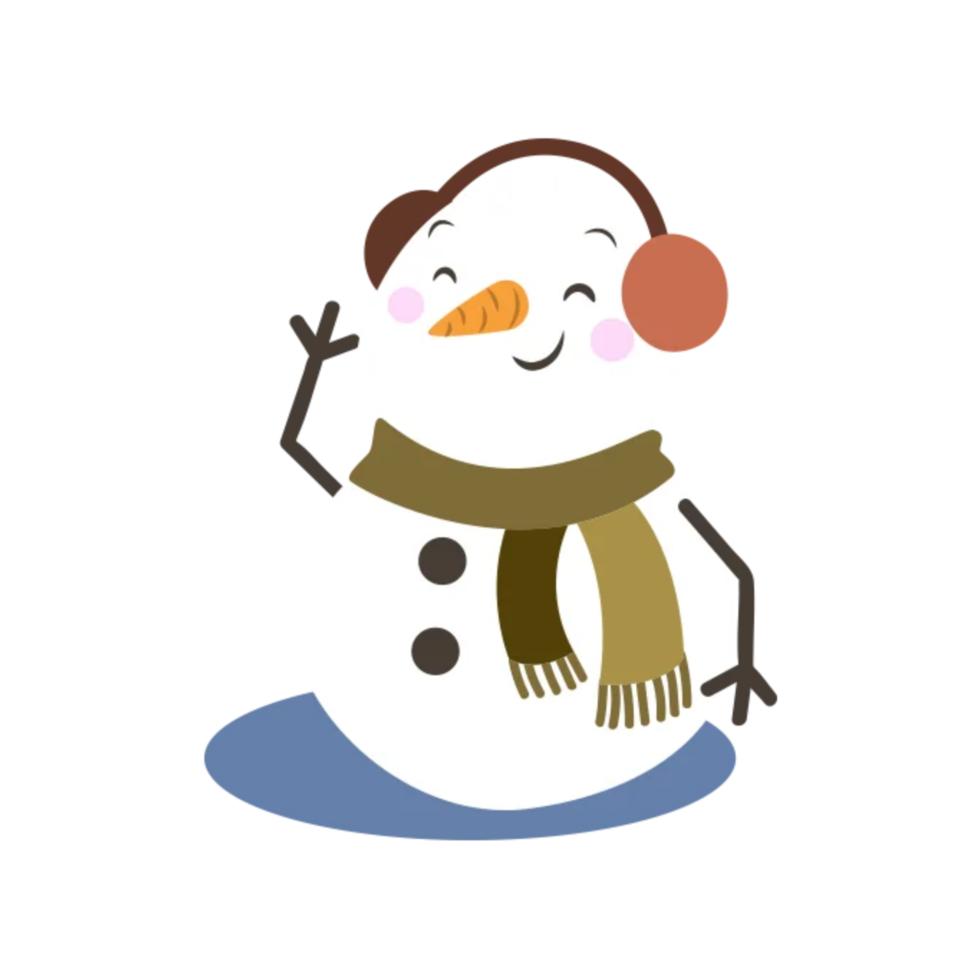 Merry christmas snowman png