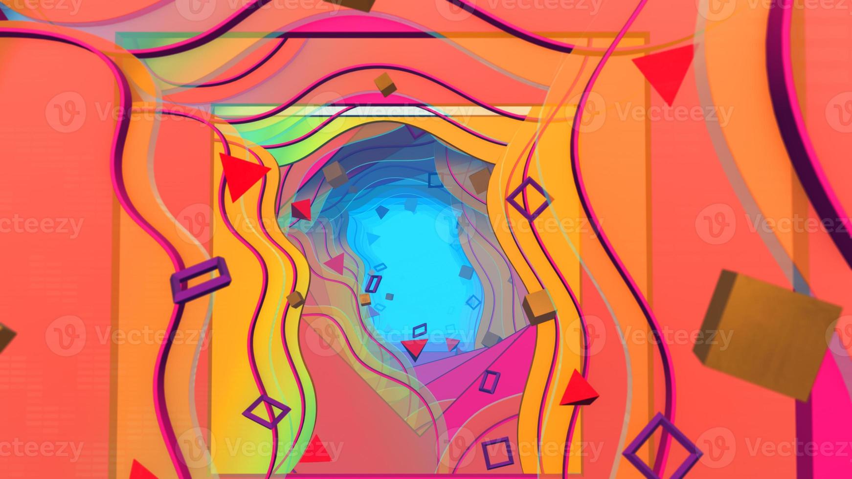 3D illustration Background for advertising and wallpaper in flat art style and abstract scene. 3D rendering in decorative concept. photo