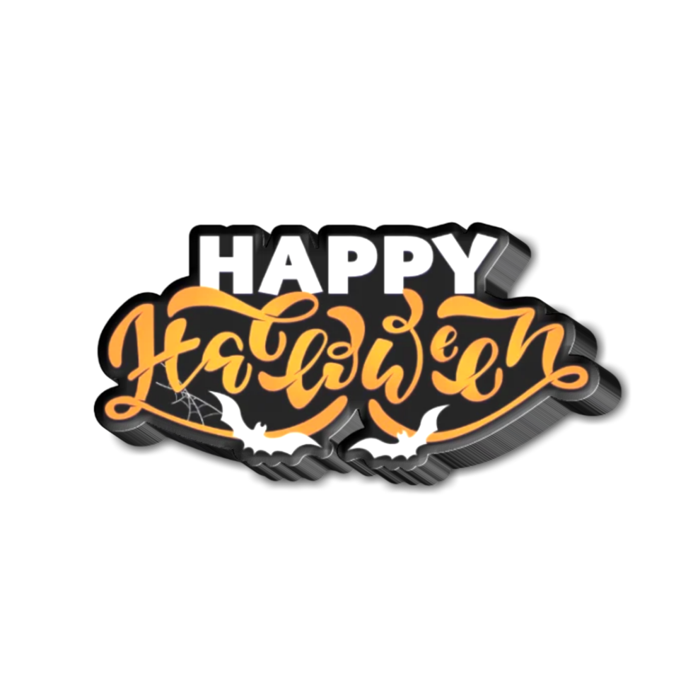 Happy halloween design png