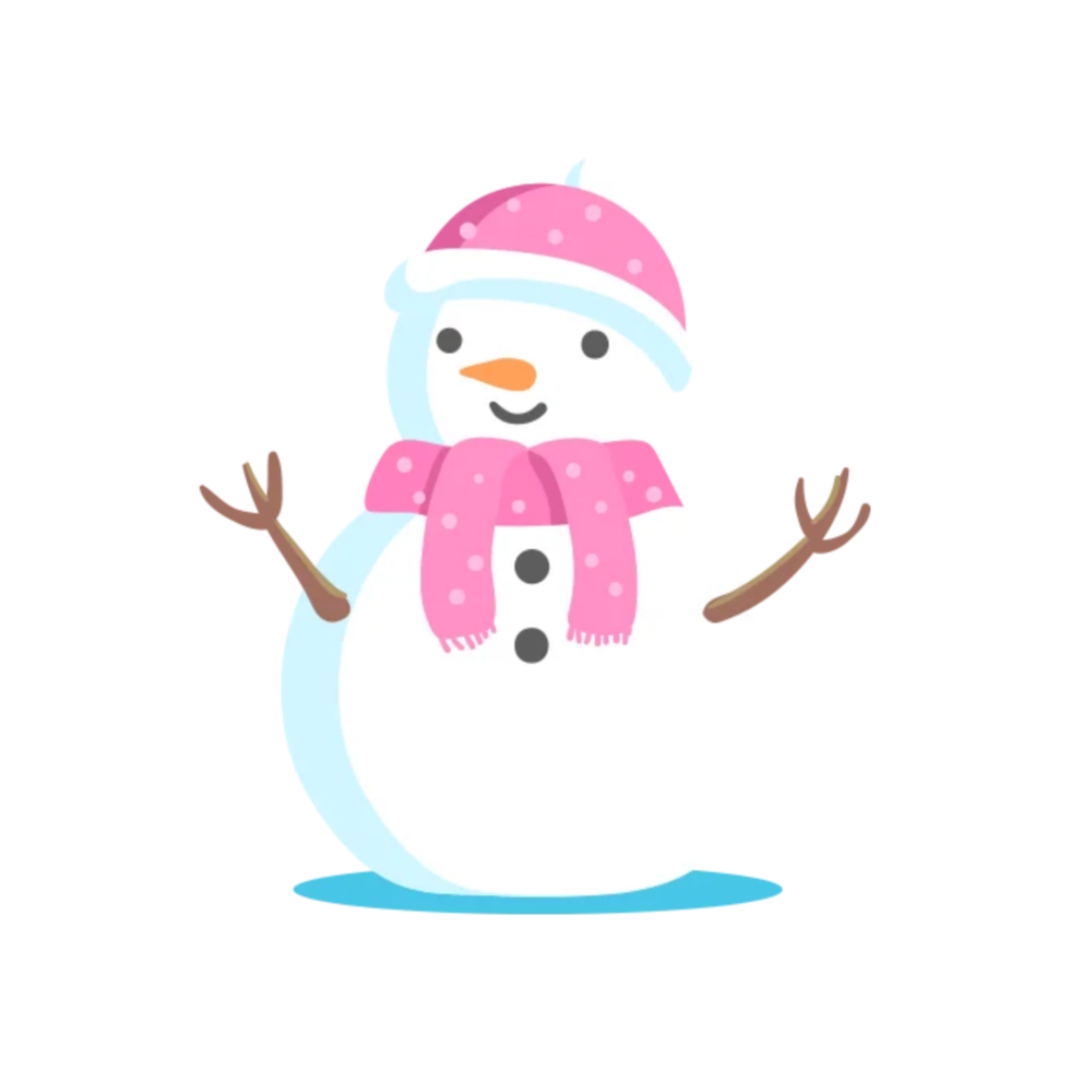 desenho de boneco de neve feliz natal png