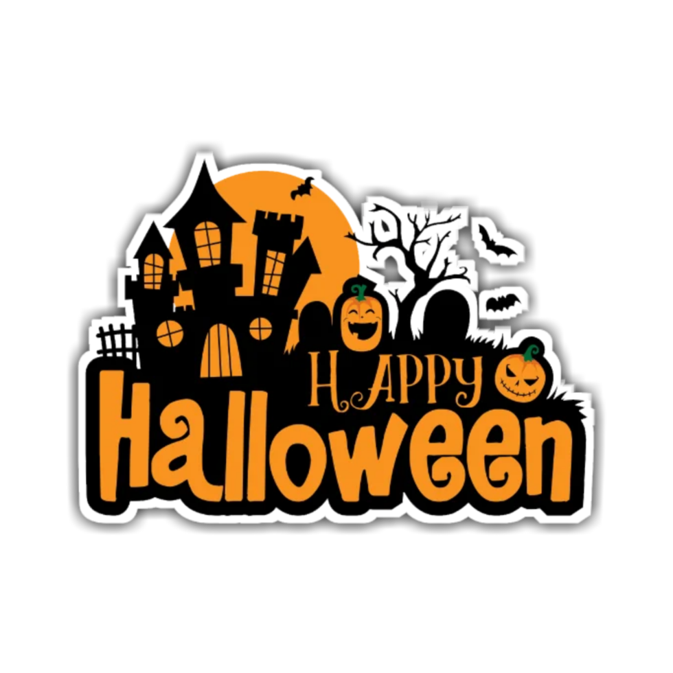 Happy halloween design png