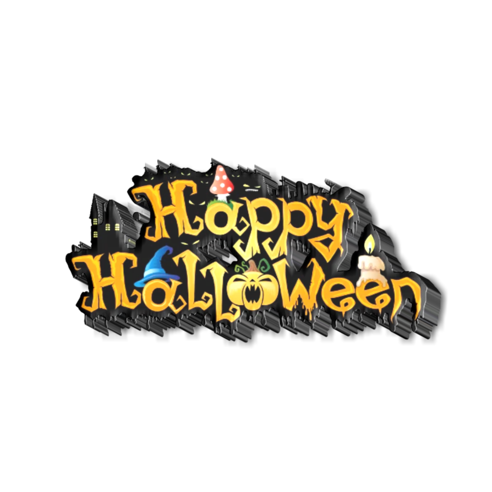 fröhliches Halloween-Design png