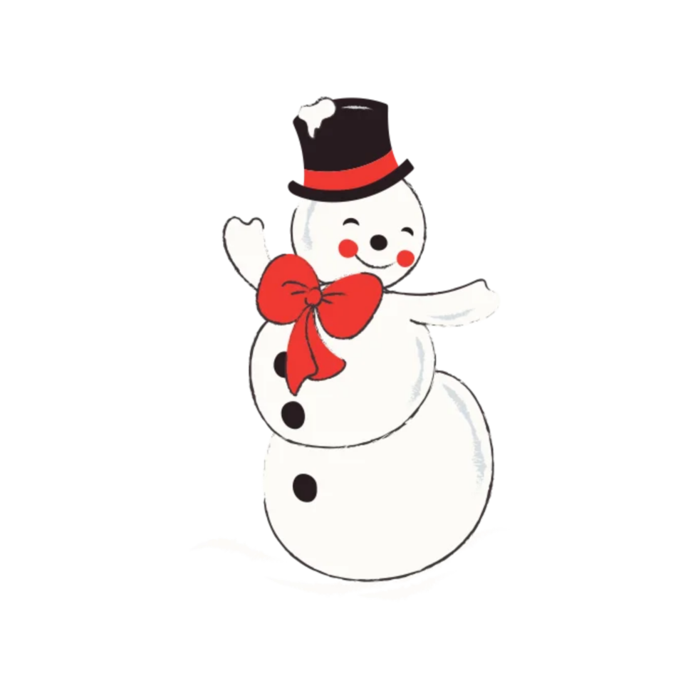 Merry christmas snowman png