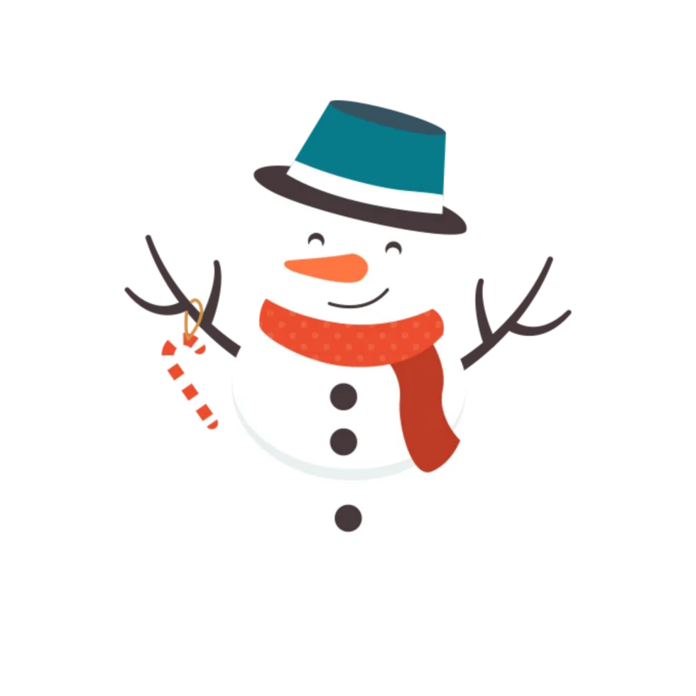 Merry christmas snowman png