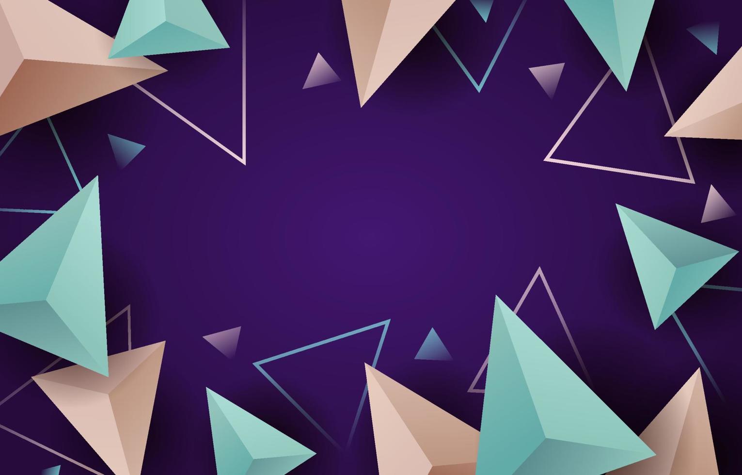 Abstract Triangular Background vector
