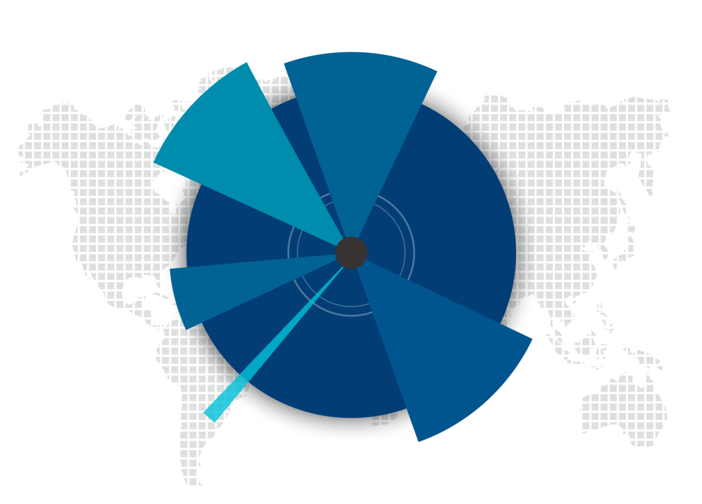 modèle de diagramme, graphique, présentation isolé png