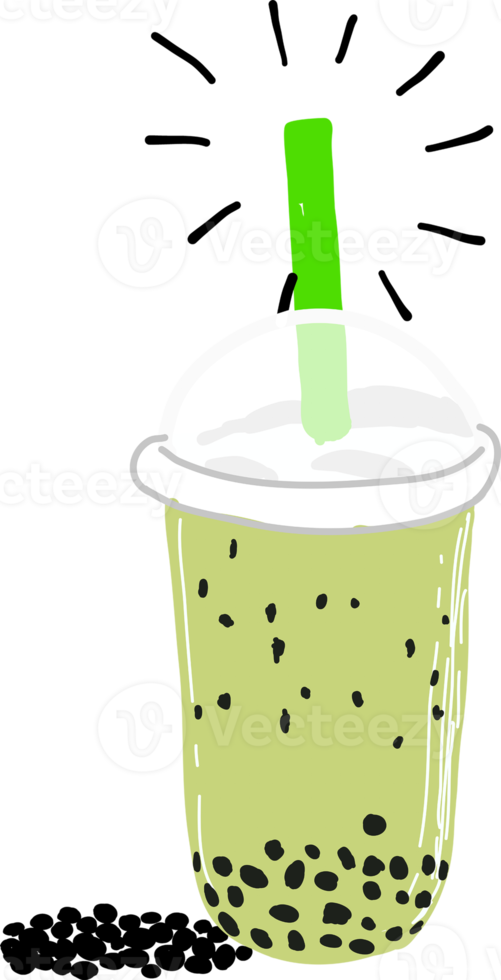 Bubble milk tea, Pearl milk tea. png. png