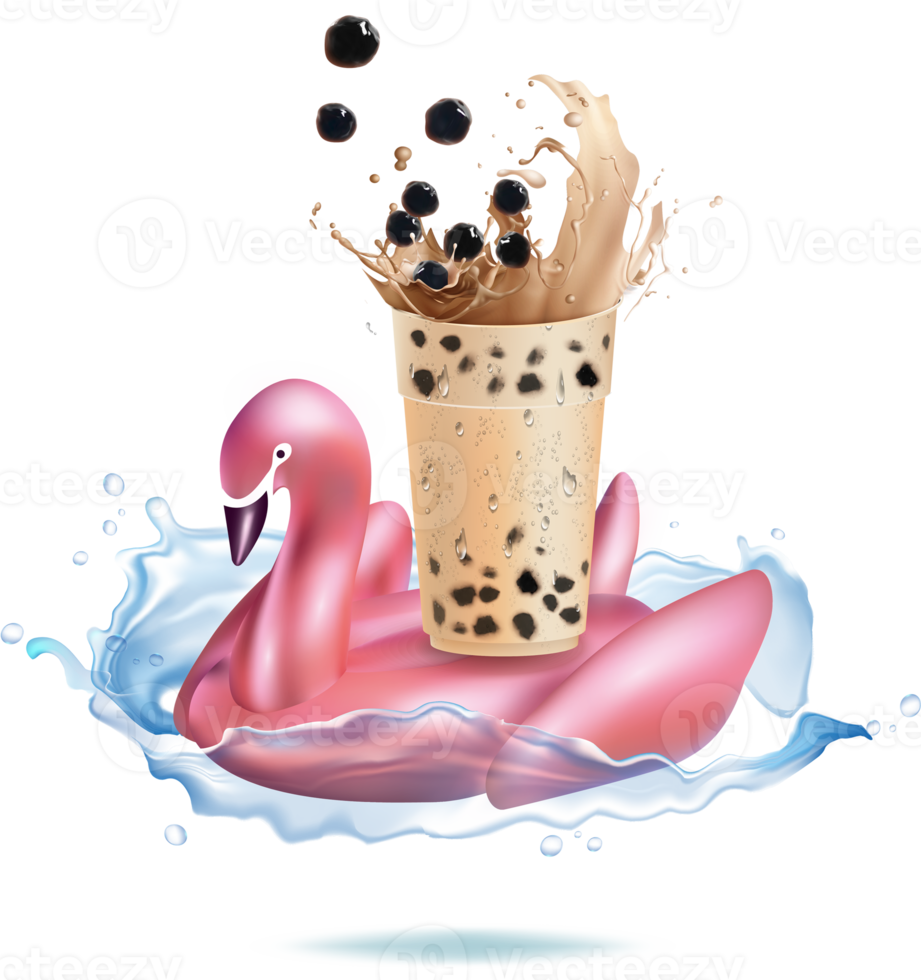 Bubble milk tea, Pearl milk tea. png. png