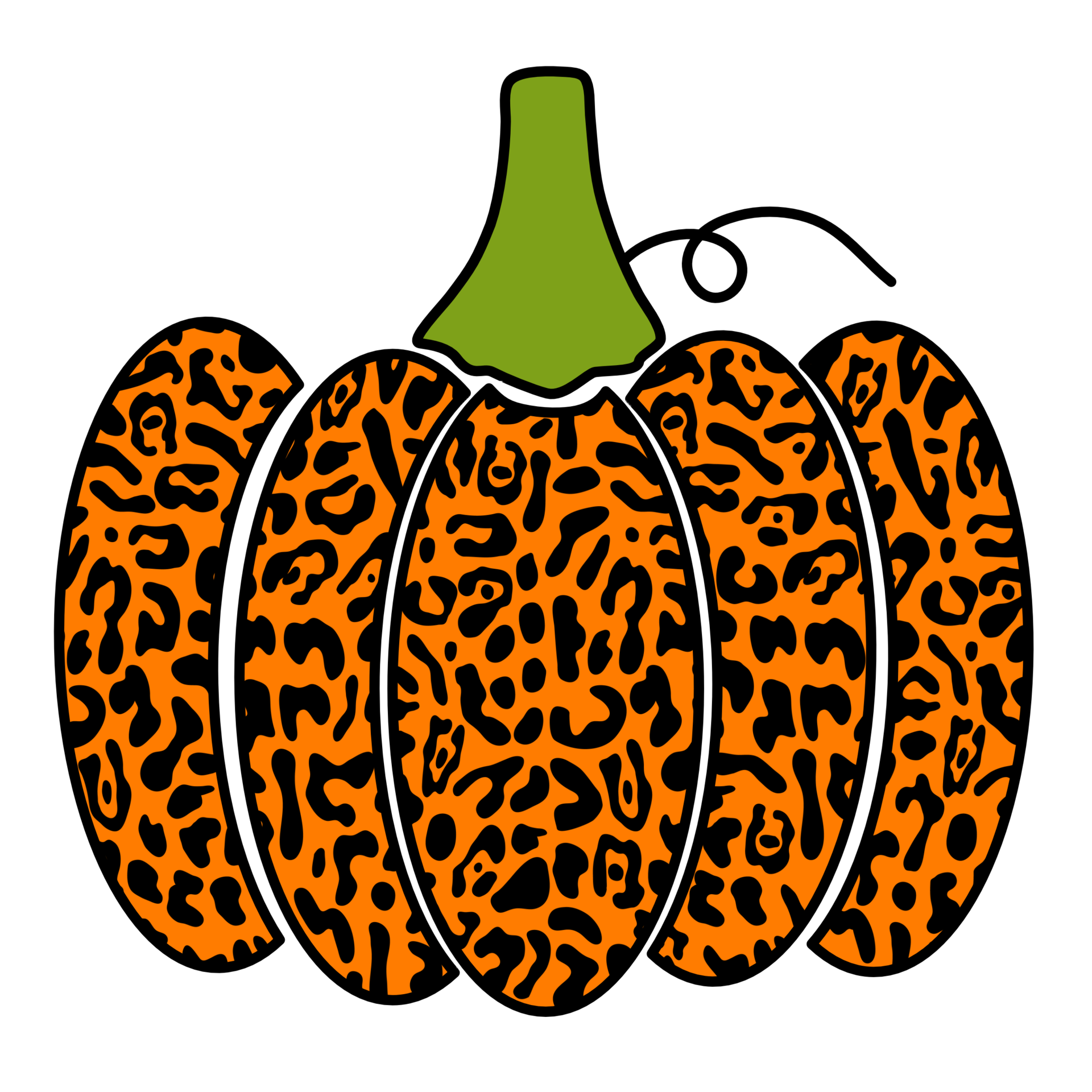 Pumpkin Leopard Cheetah Sublimation,orange 15723868 PNG