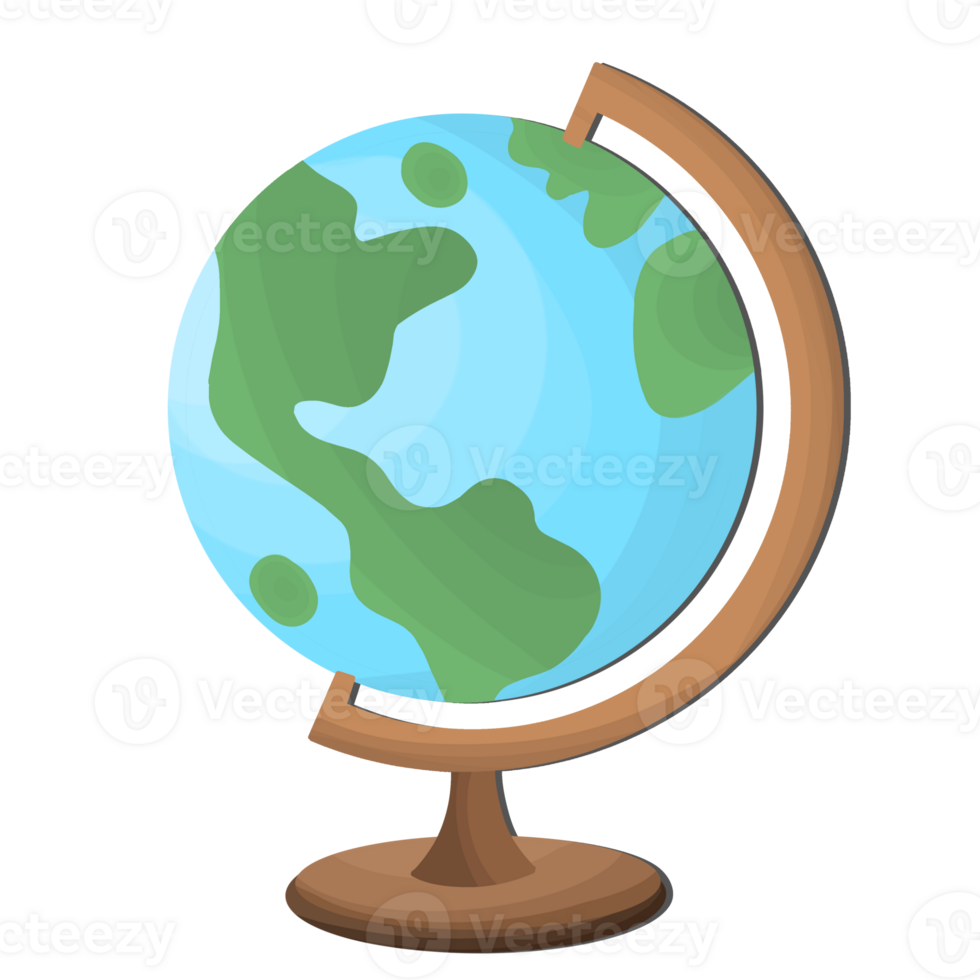Globe of Earth with Map of World 15723958 PNG