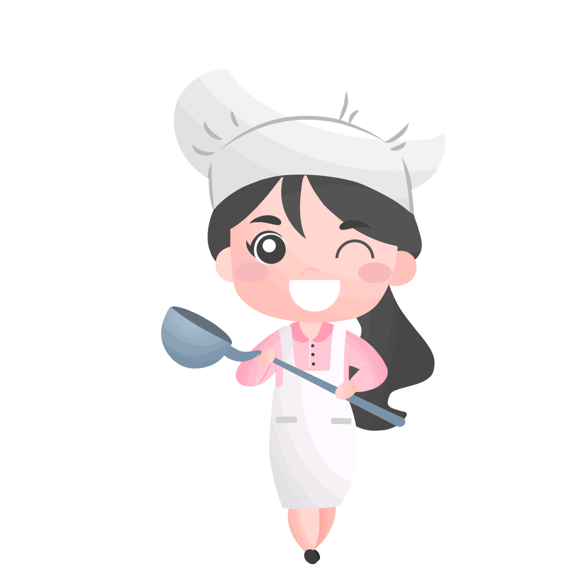 Free cute girl cooking, woman cook restaurant in chef costume 15723965 PNG  with Transparent Background