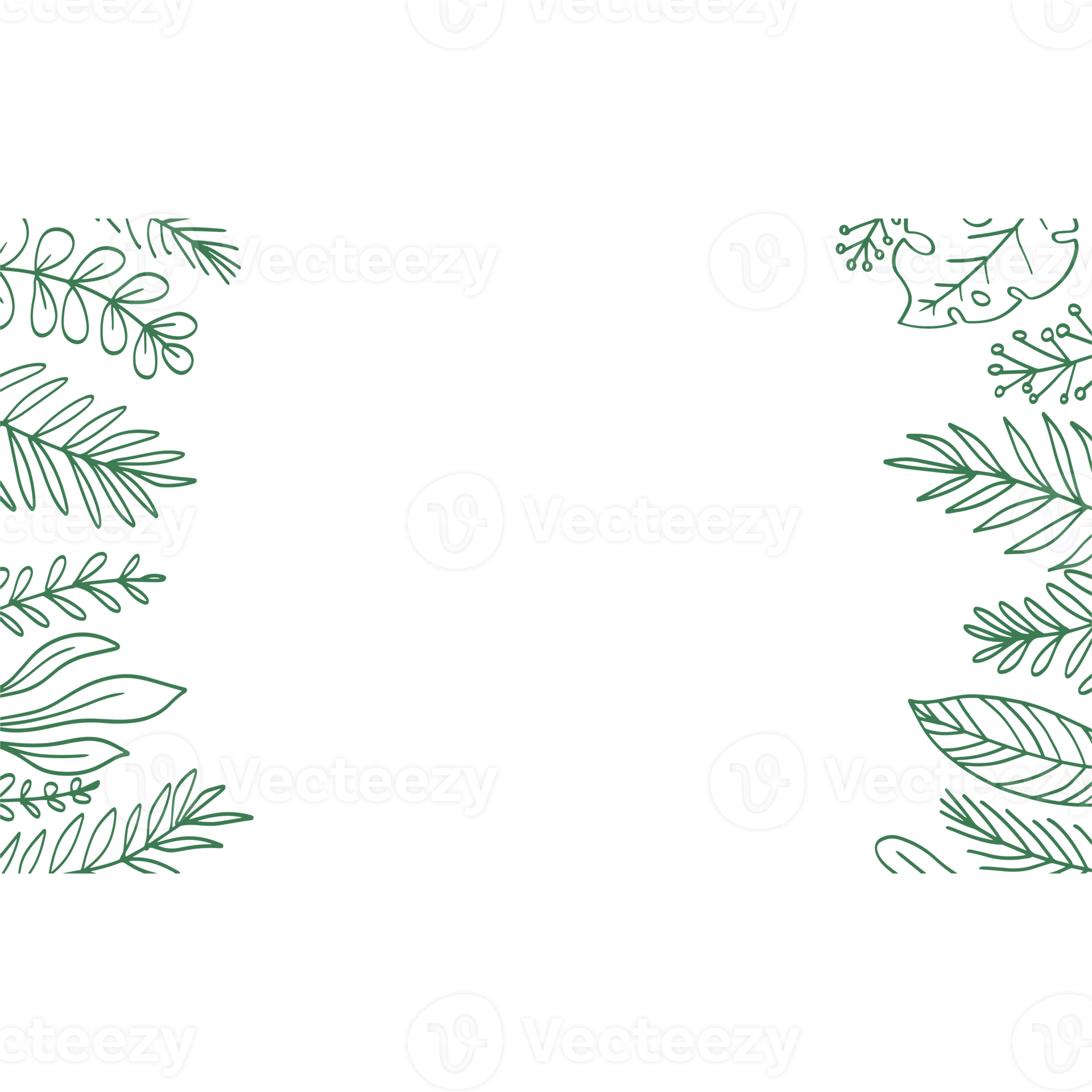 Free Abstract Floral frame for print and copy space design 15724179 PNG