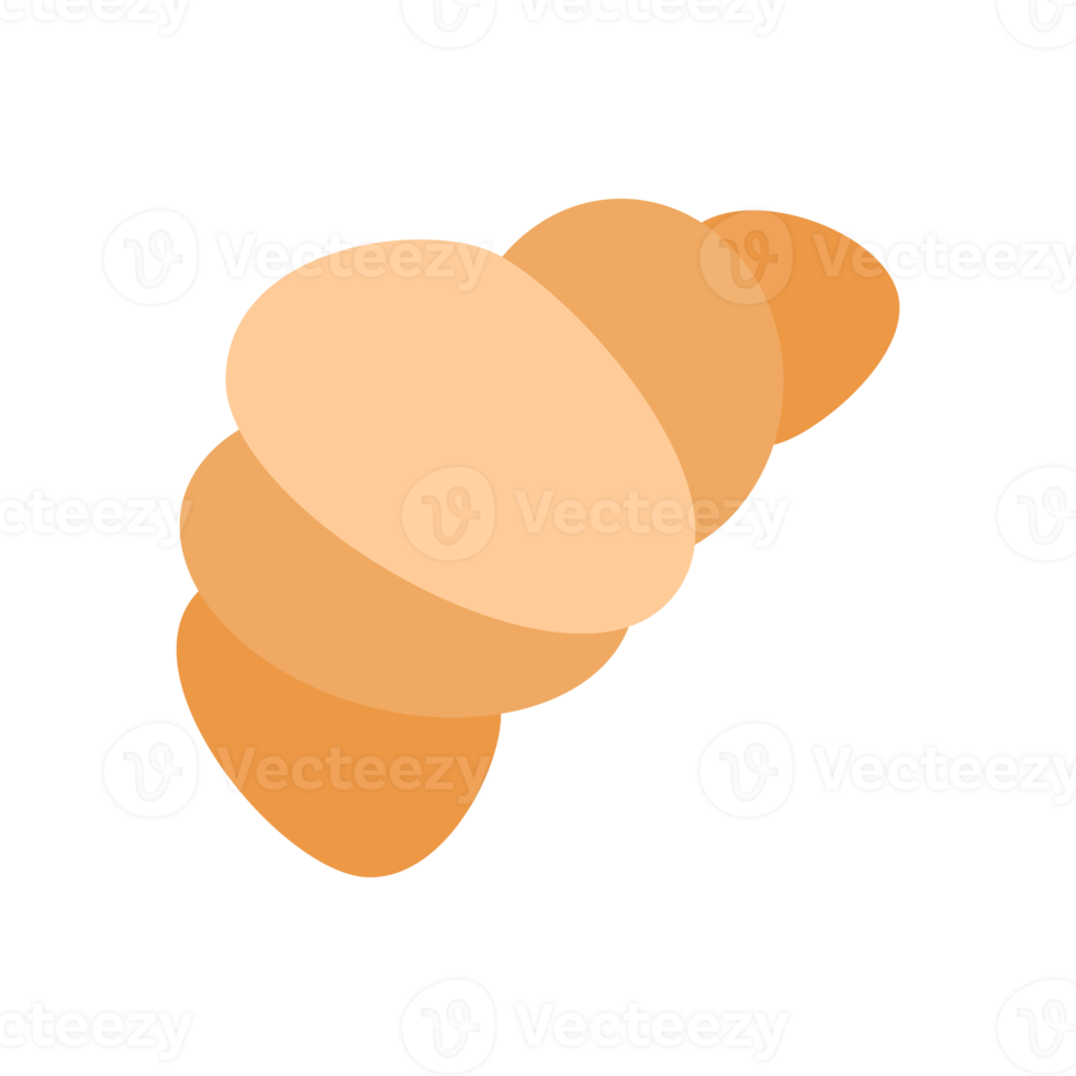 illustration de croissant mignon png