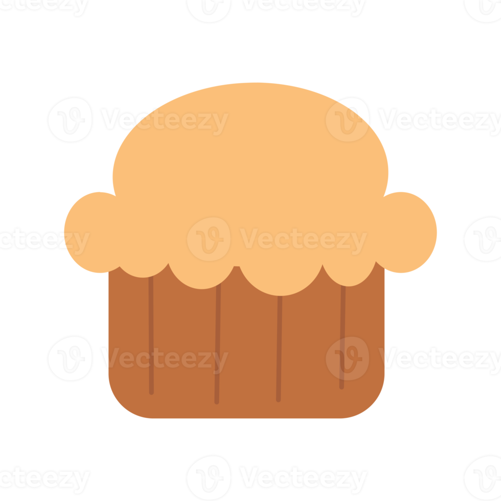 Cute cupcake illustration png