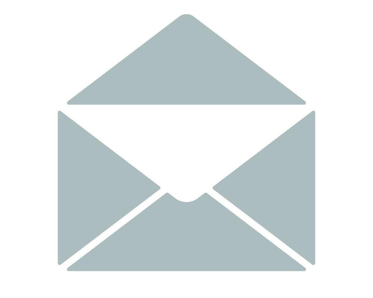 icono de vector de correo abierto