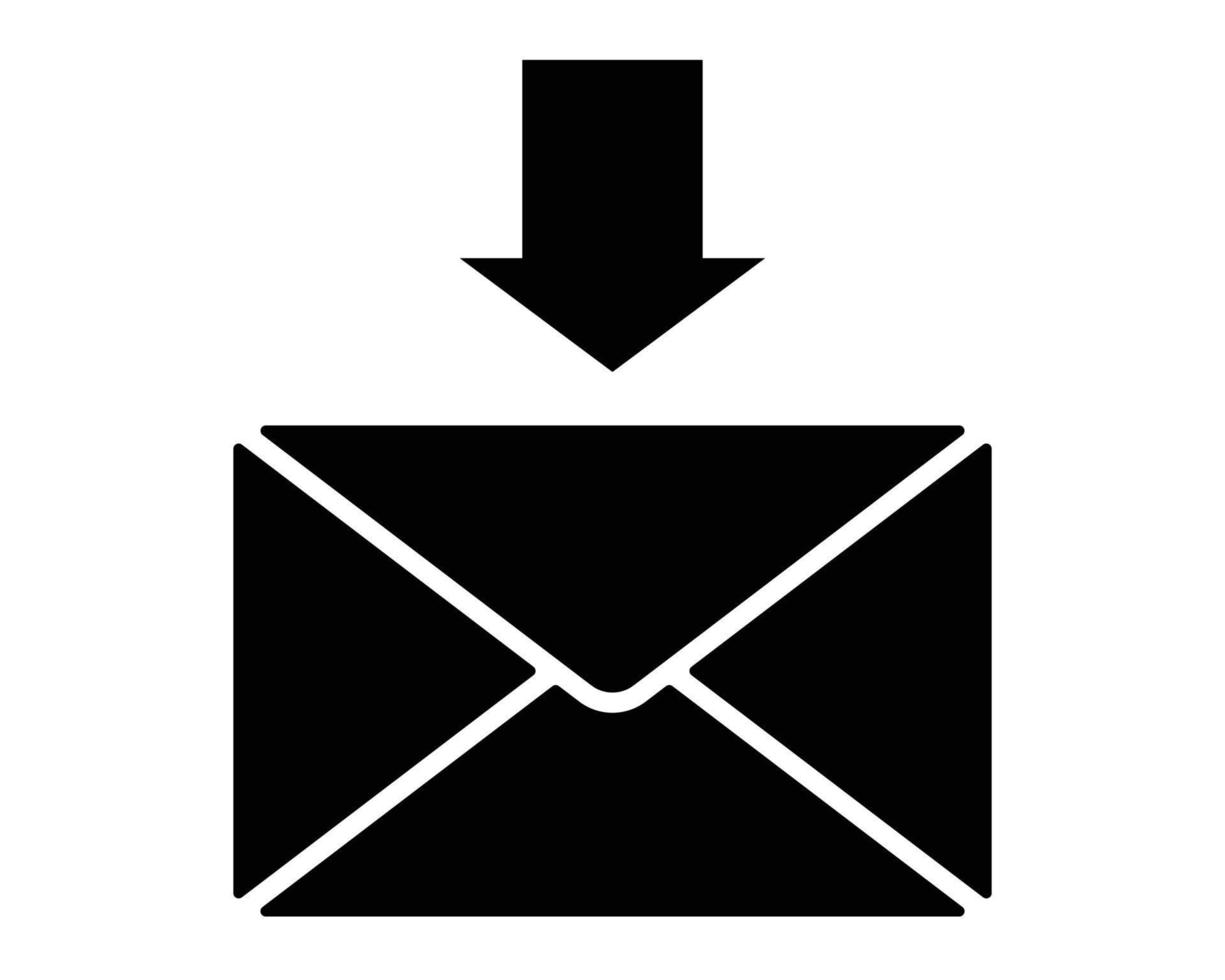 Recieve mail vector icon