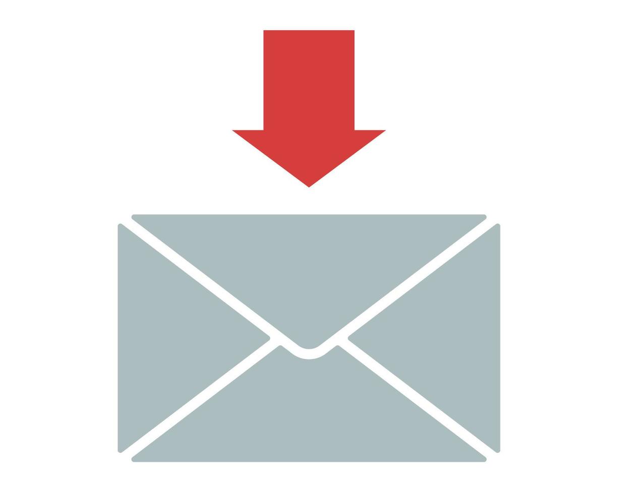 Recieve mail vector icon