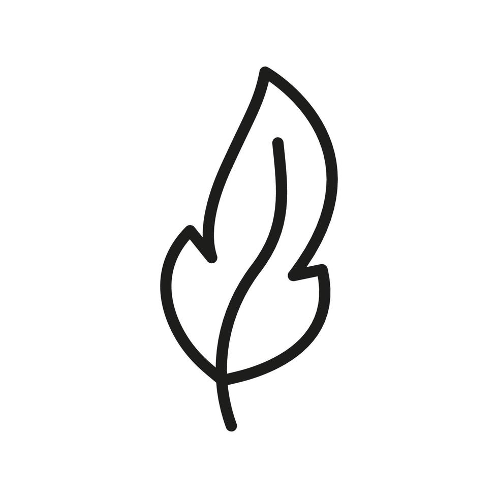 Feather Line Icon. Fluffy Bird Quill Linear Pictogram. Lightweight Plume Outline Symbol. Ink Pen for Write Calligraphy Symbol. Fluffy Light Weight. Editable Stroke. Isolated Vector Illustration.