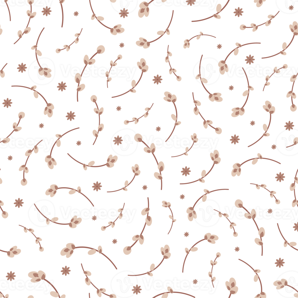 Willow twig seamless background png