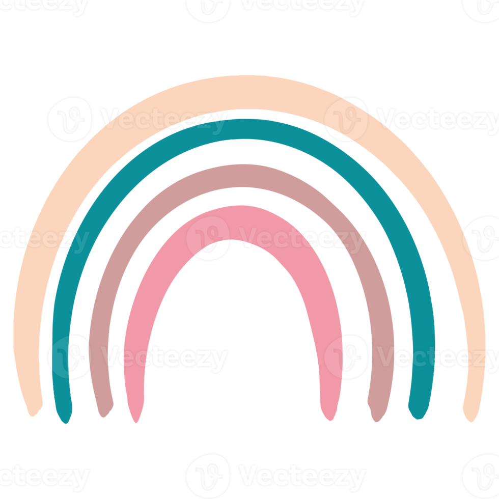 niedlicher Boho-Regenbogen png
