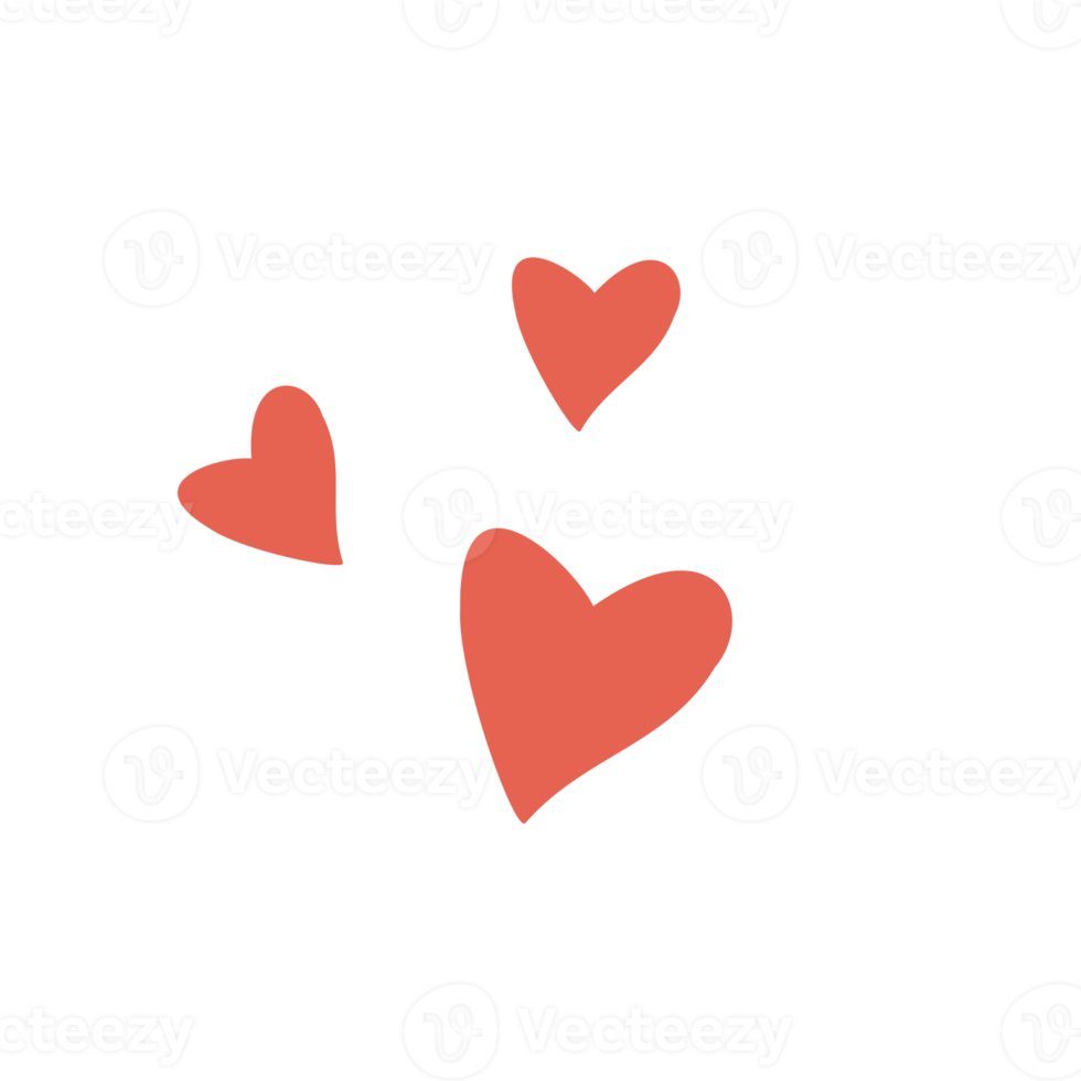 Valentinstag-Herz-Doodle png